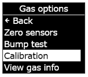 g7-calibração-gás-opções-calibração-menu