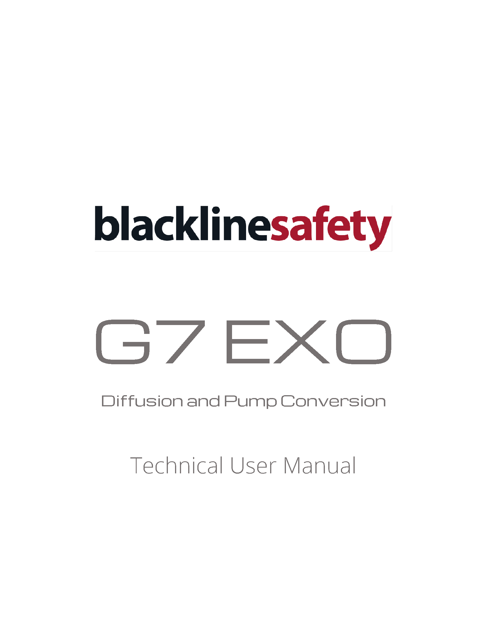 G7 EXO Bomba e Difusor de Conversão Técnica Capa do Manual do Usuário