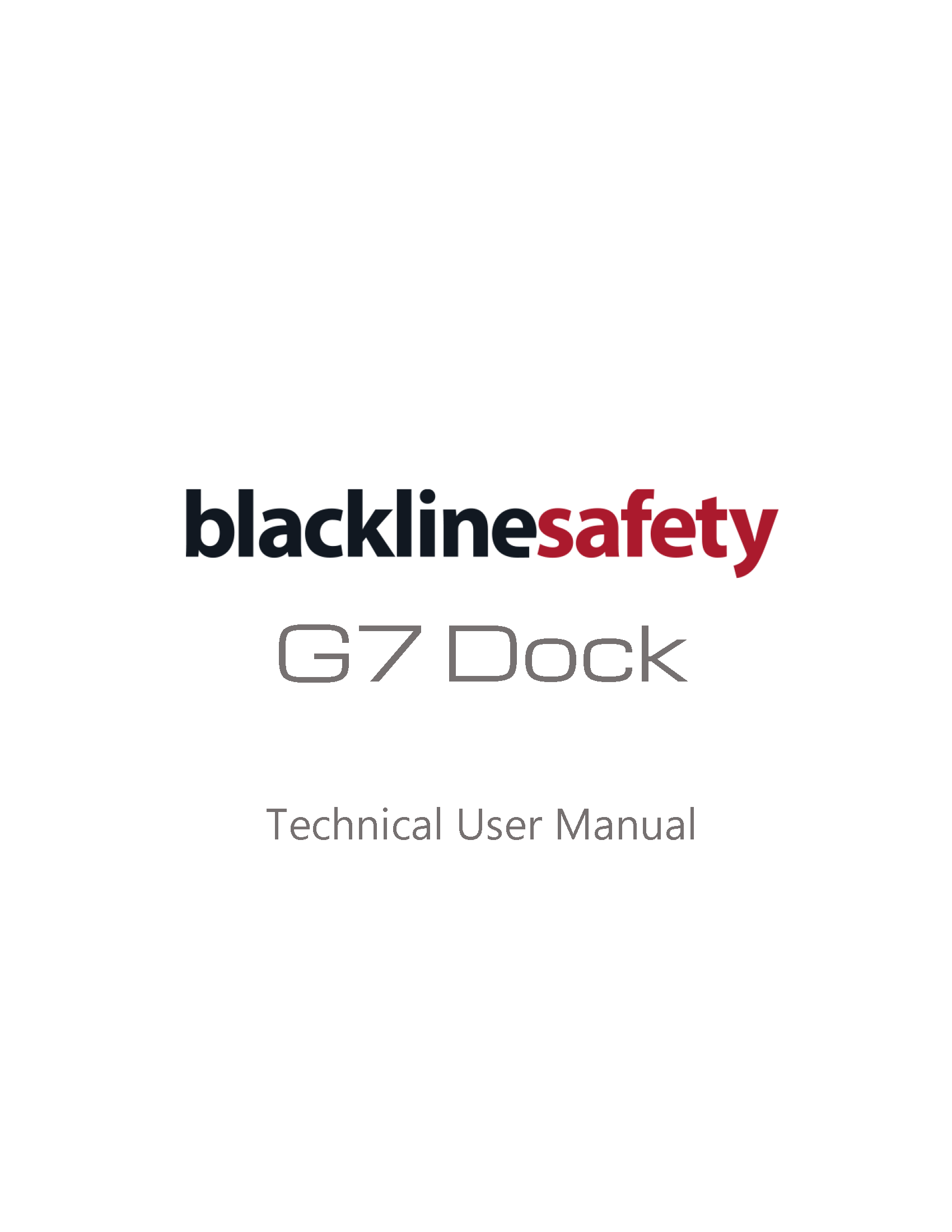 G7 Dock Capa do Manual Técnico do Usuário